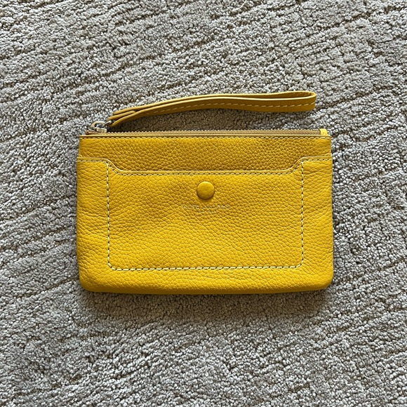 Marc Jacobs Empire City Yellow Leather Wristlet - Picture 1 of 10